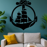 anchor ship wall stencil nautical coastal decor diy painting template