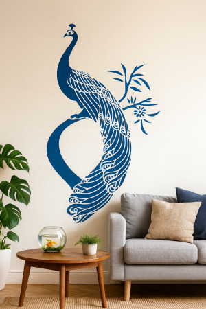 elegant peacock wall stencil printable peacock wall art template for diy wall painting