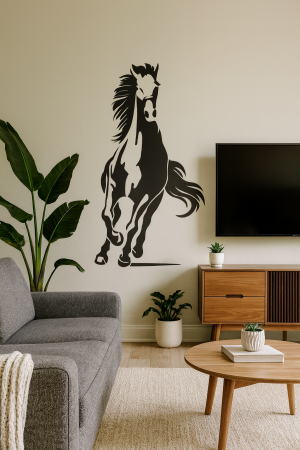 running horse wall stencil printable diy galloping horse wall art template