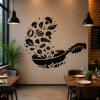 chef cooking kitchen wall stencil