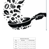 chef cooking kitchen wall stencil size guide
