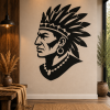 native american chief wall stencil