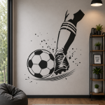 soccer football wall stencil