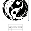 yin yang koi fish wall stencil size guide